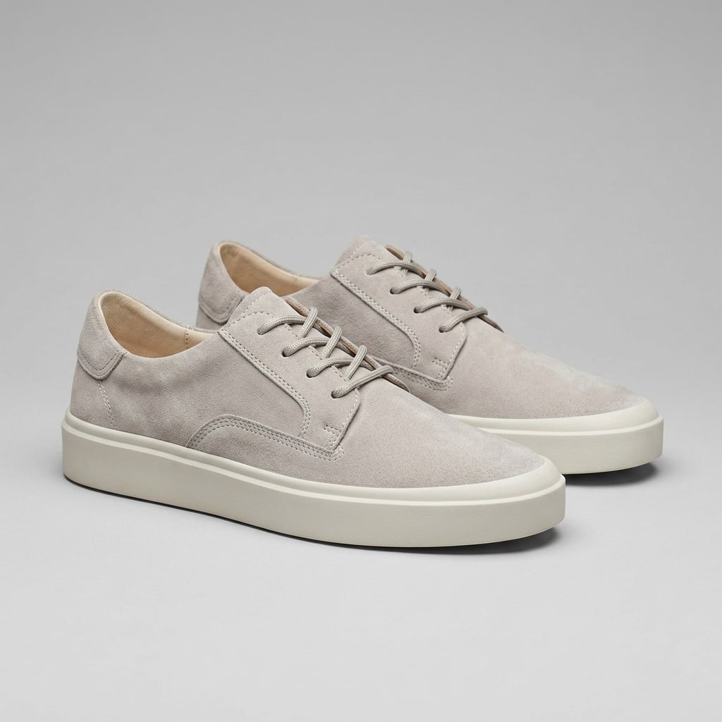 Herren Sneaker in Wildlederoptik mit Kontrastnaht | Ludolf