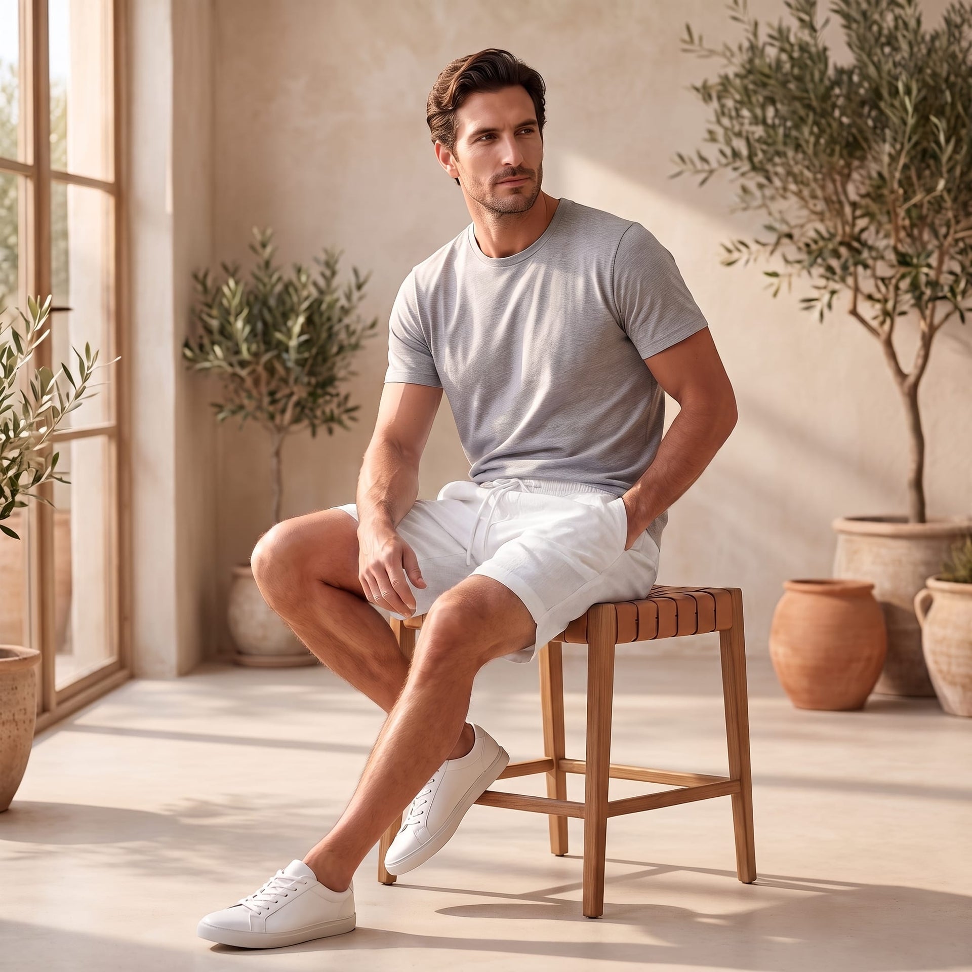 Herren Shorts Comfort Fit mit aufgesetzten Taschen | Nikolas