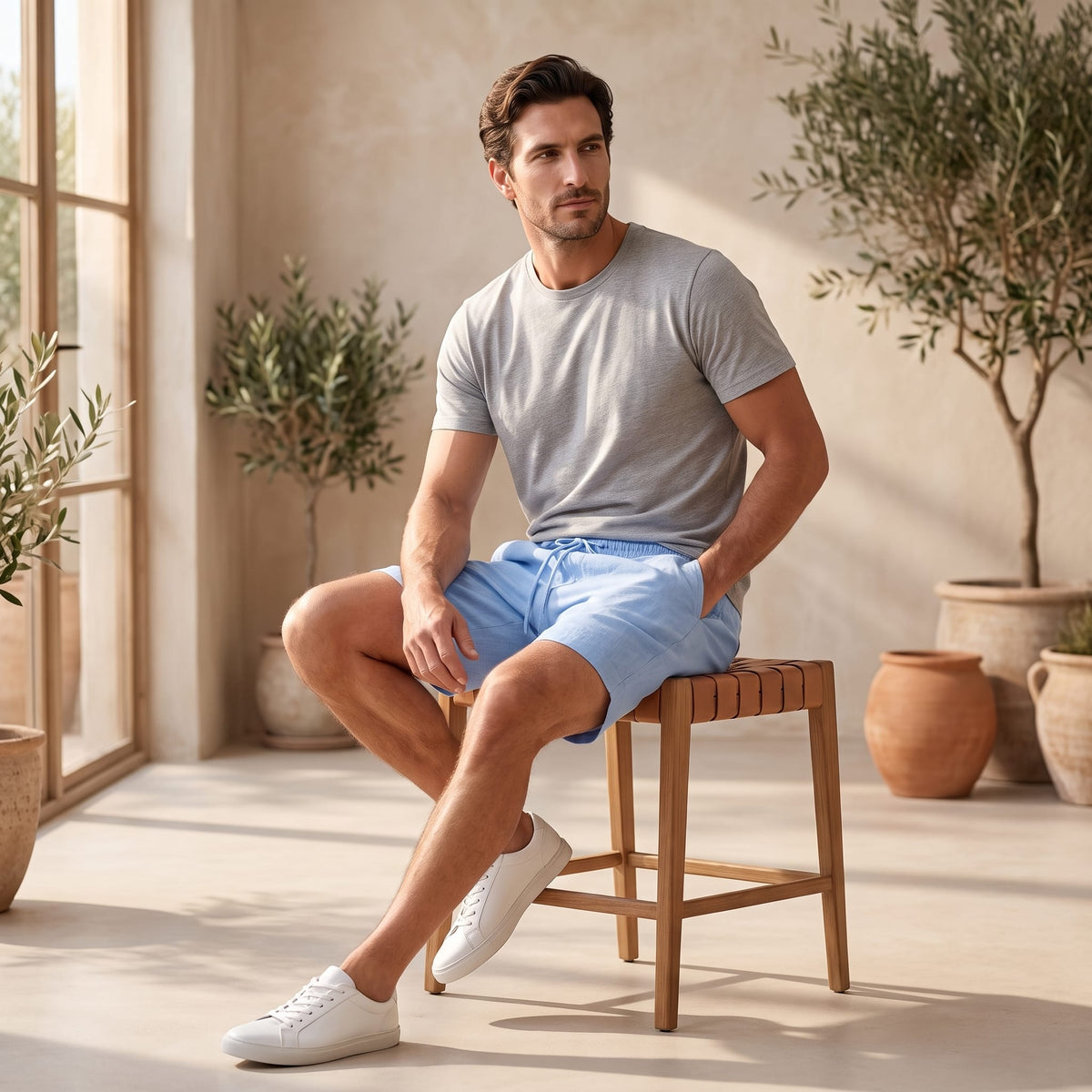 Herren Shorts Comfort Fit mit aufgesetzten Taschen | Nikolas