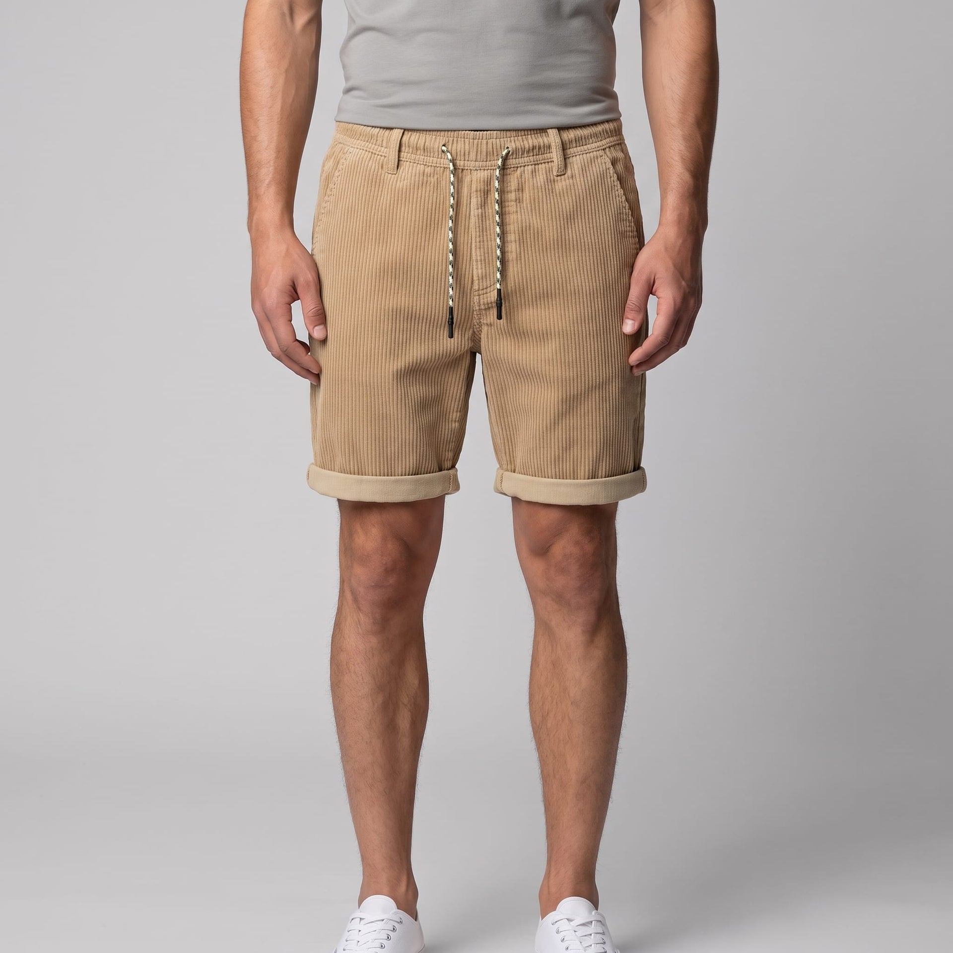 Herren Cordshorts mit Umschlagsaum | Nikolaus