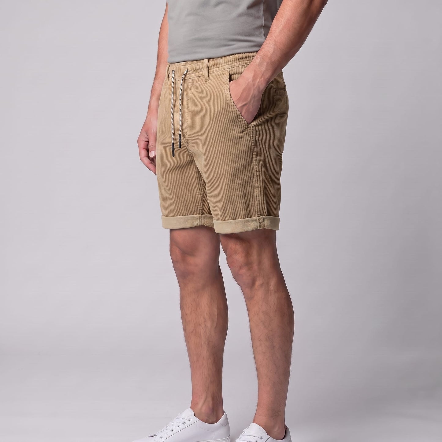 Herren Cordshorts mit Umschlagsaum | Nikolaus_4