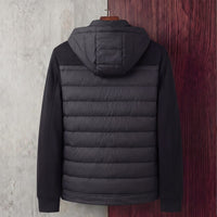 Herren Steppjacke mit Kapuze und Strickärmeln | Tammo