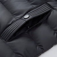 Herren Steppjacke mit Kapuze und Strickärmeln | Tammo