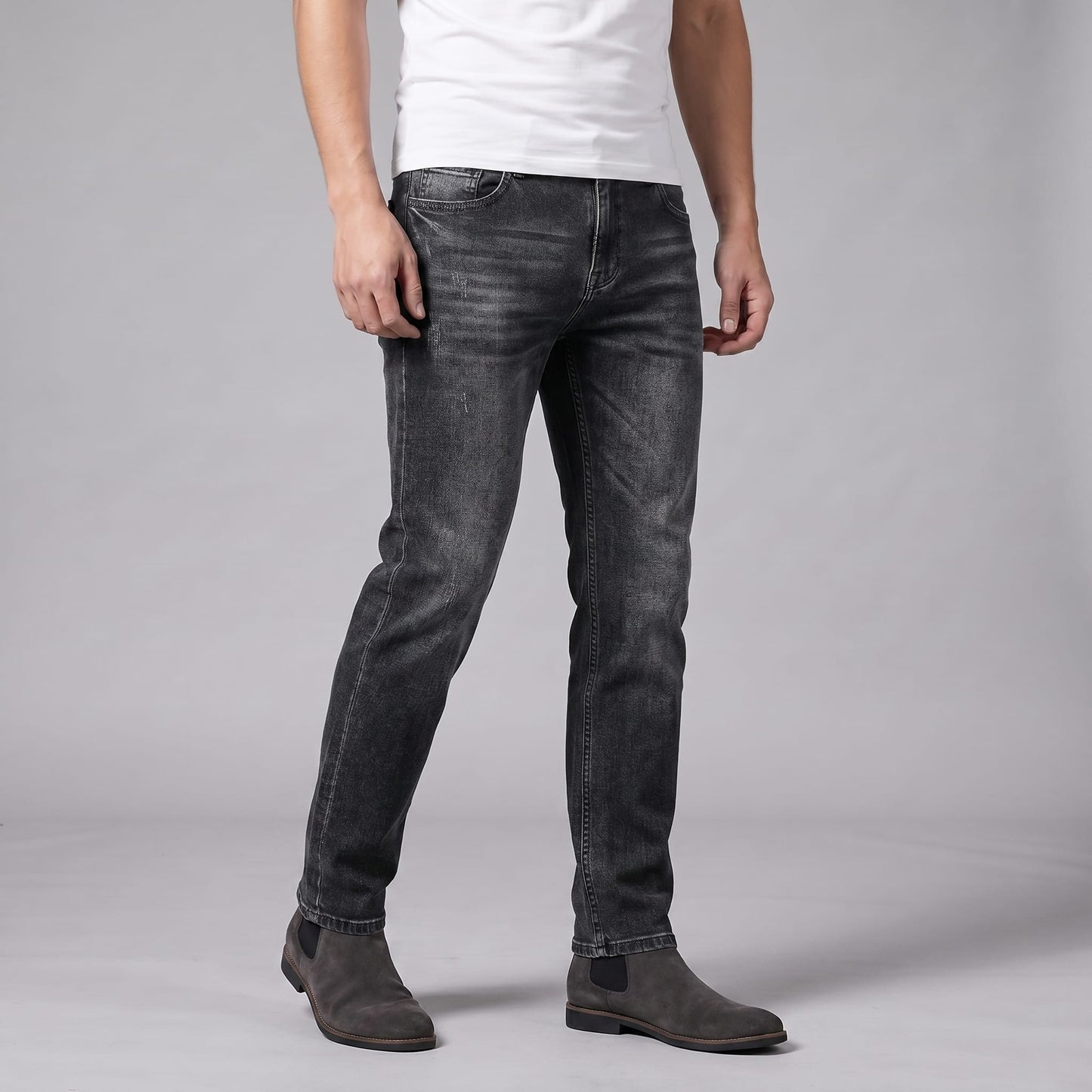Herren Jeans Straight Fit gewaschen | Vinzenz_8