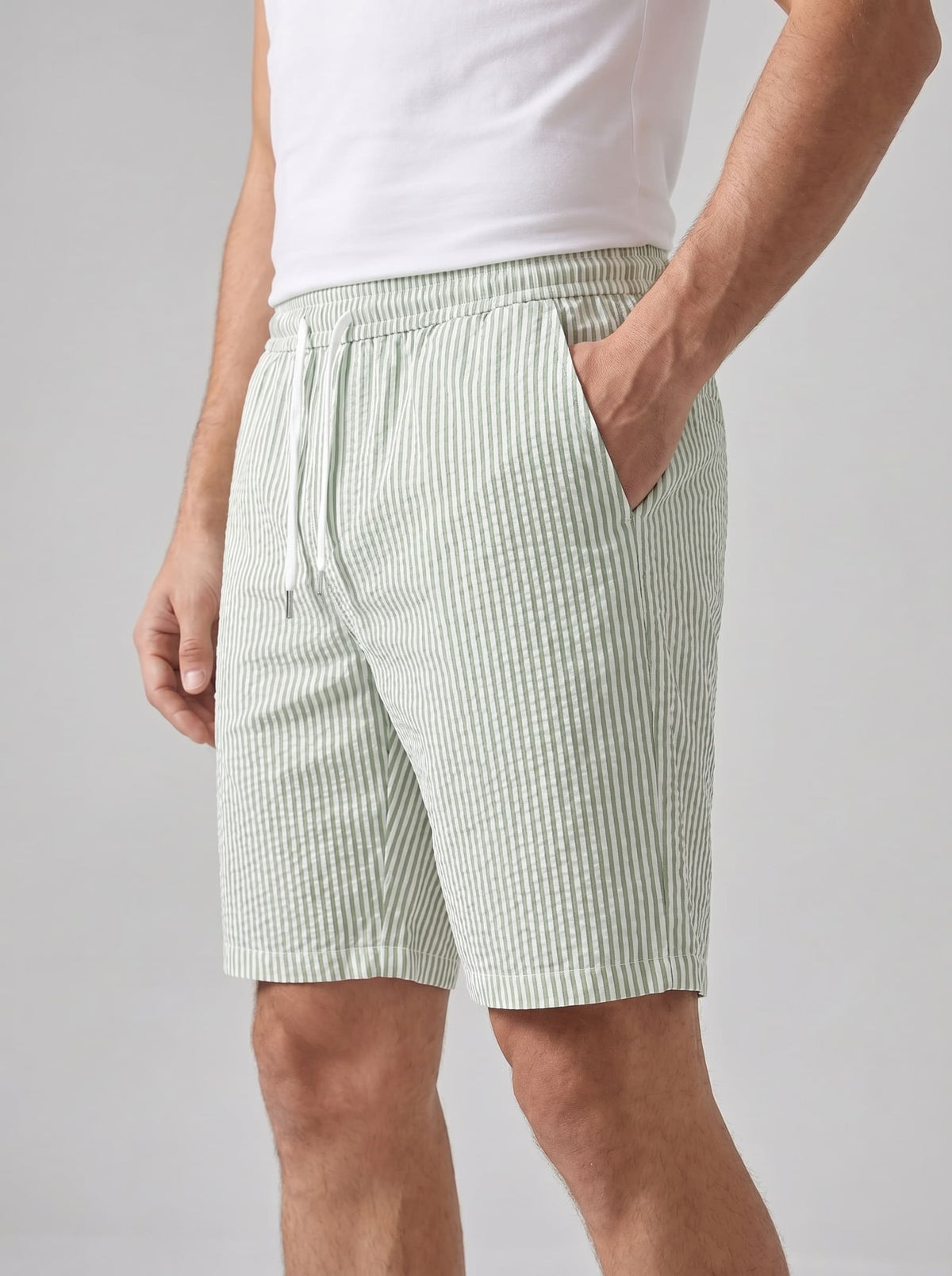 Herren Streifenshorts mit Kordelzug | Bartholomäus