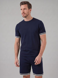 Herren Strickset mit Kontraststreifen | Albin