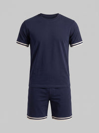 Herren Strickset mit Kontraststreifen | Albin
