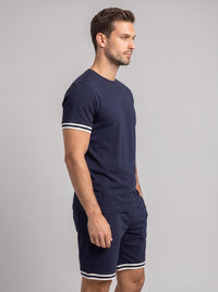 Herren Strickset mit Kontraststreifen | Albin