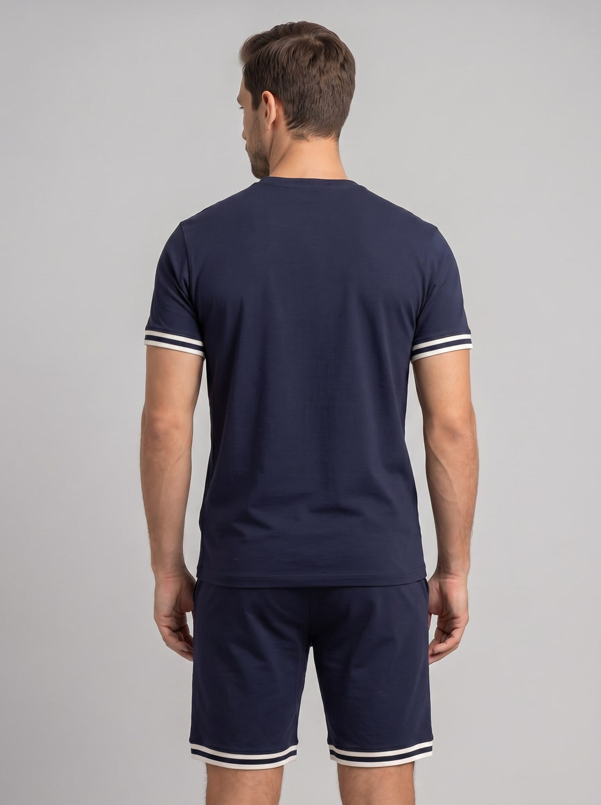 Herren Strickset mit Kontraststreifen | Albin