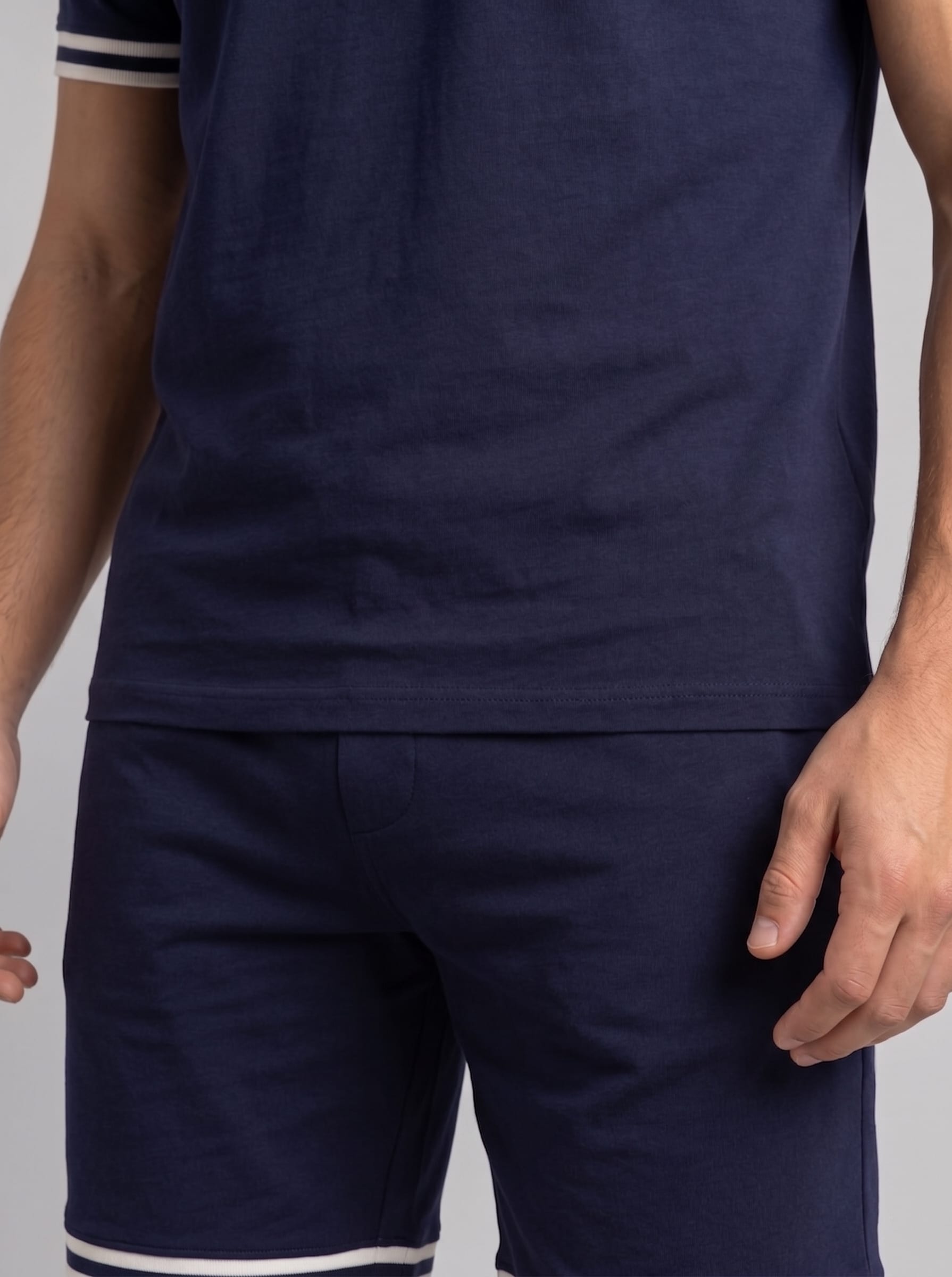 Herren Strickset mit Kontraststreifen | Albin