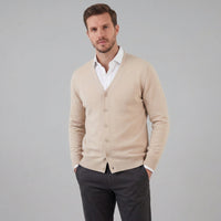 Herren Feinstrickjacke mit V-Ausschnitt | Sebastian