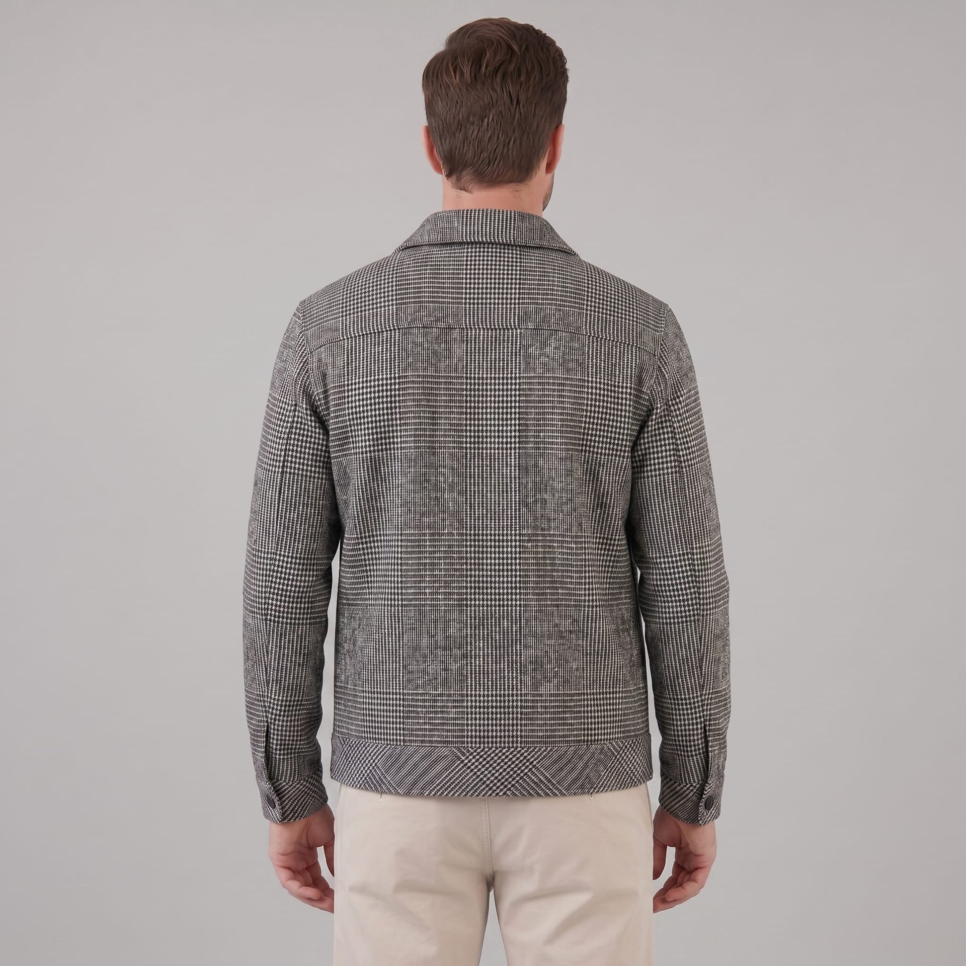 Herren Hemdjacke im Glencheck mit Brusttaschen | Tassilo