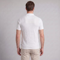 Herren Strickpoloshirt Fischgratmuster Regular Fit | Leopold