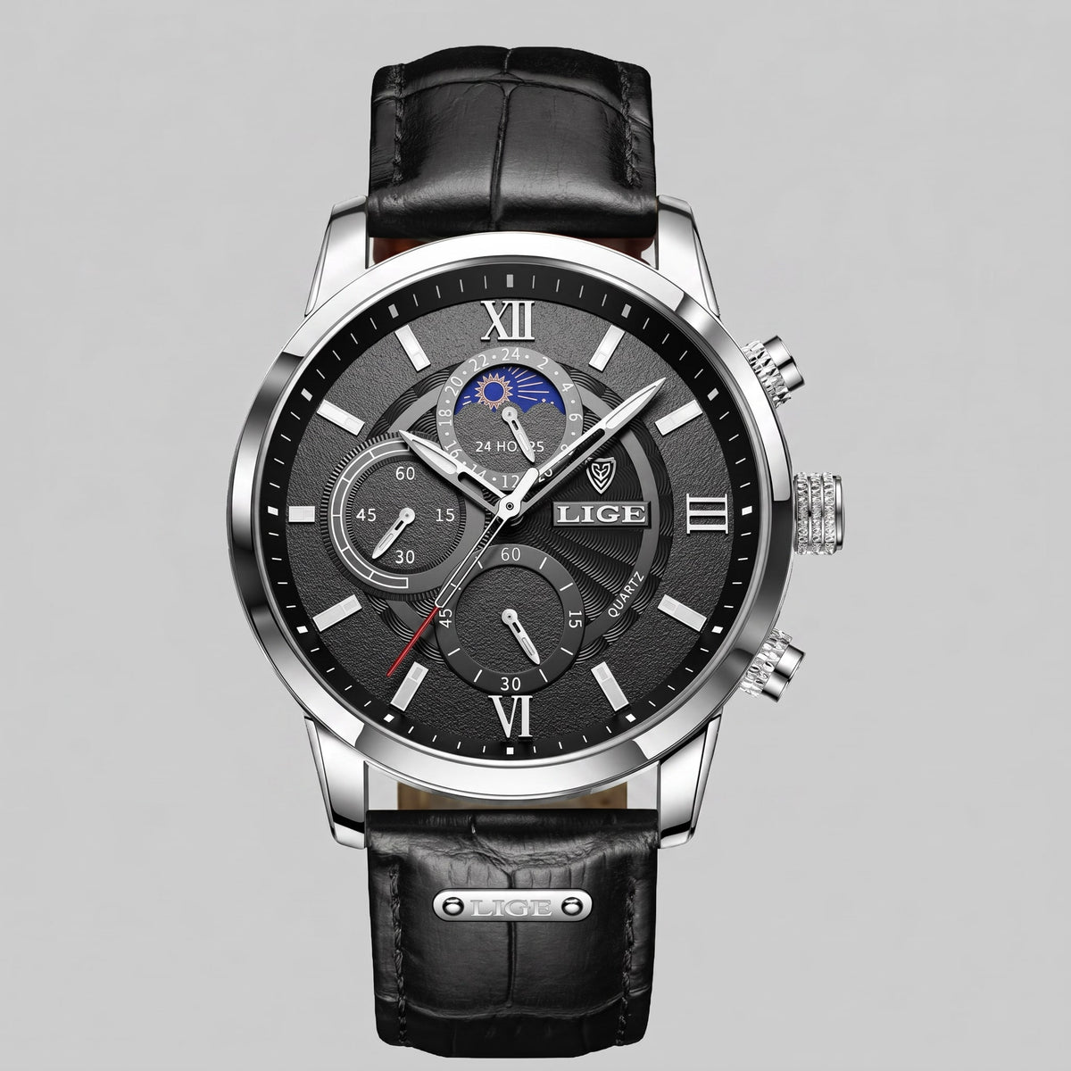 Herren Armbanduhr Chronograph mit Mondphase | Rembert_6