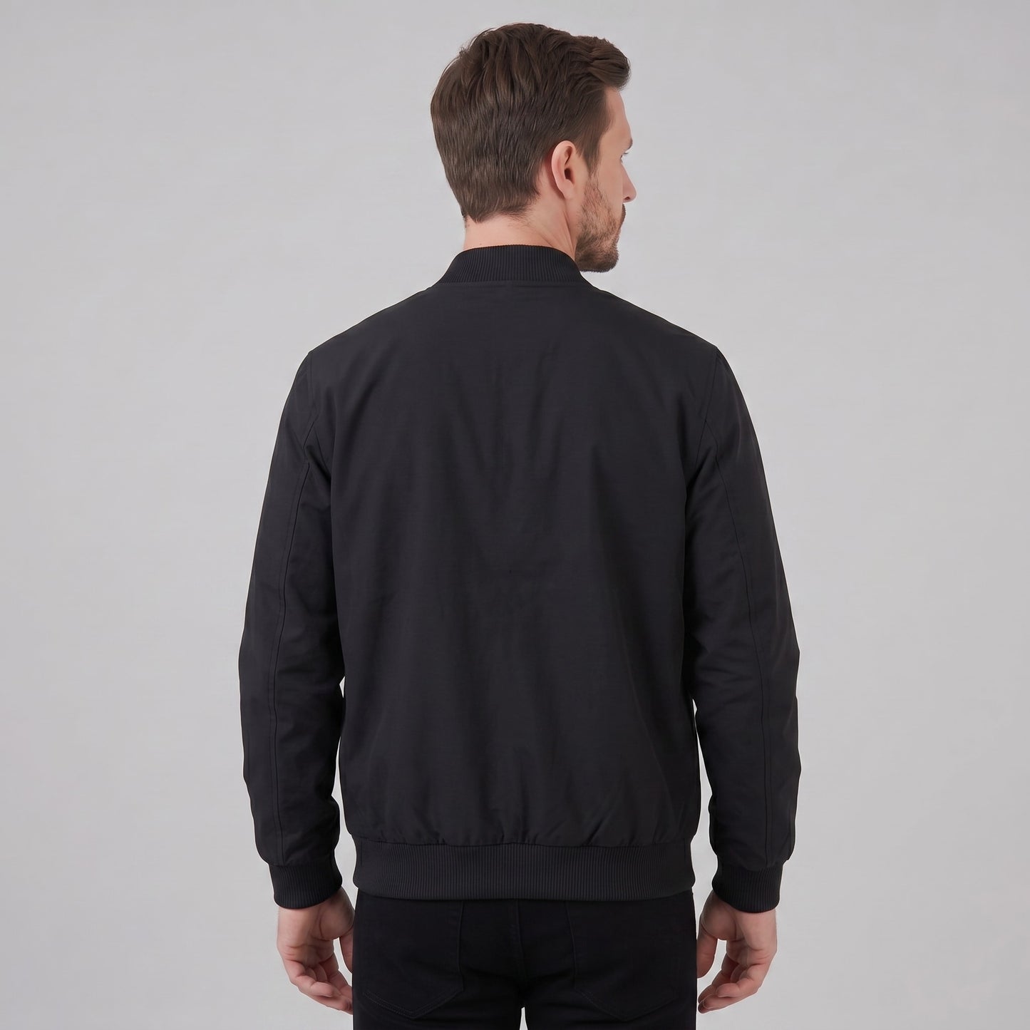 Herren Bomberjacke mit Rippkragen | August_3