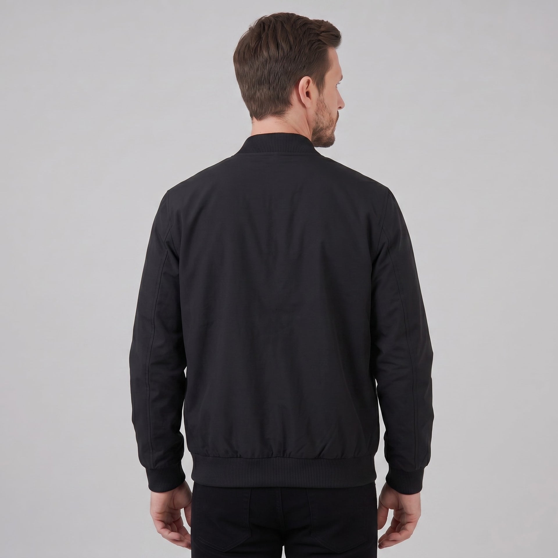 Herren Bomberjacke mit Rippkragen | August