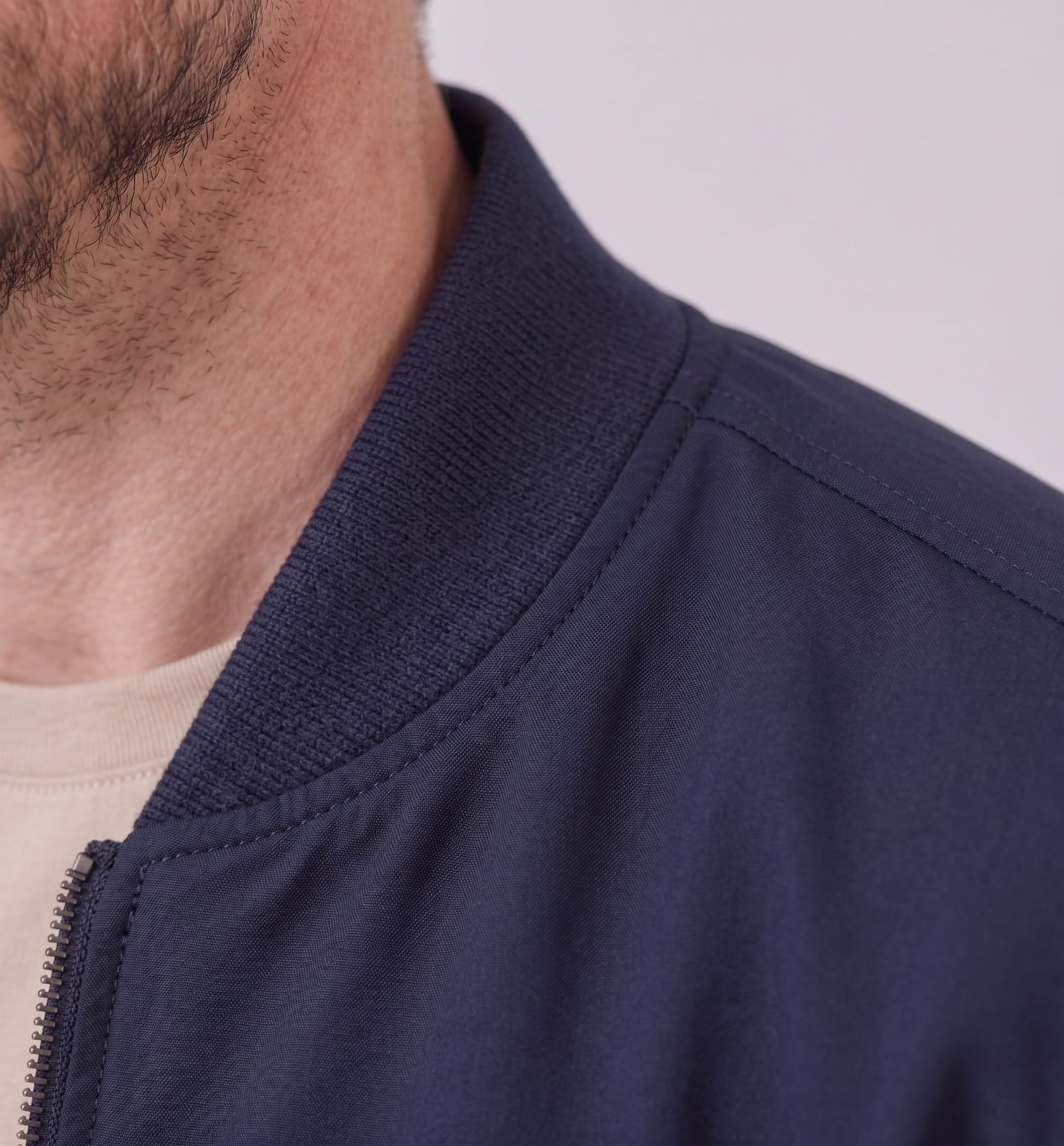 Herren Bomberjacke mit Rippkragen | August