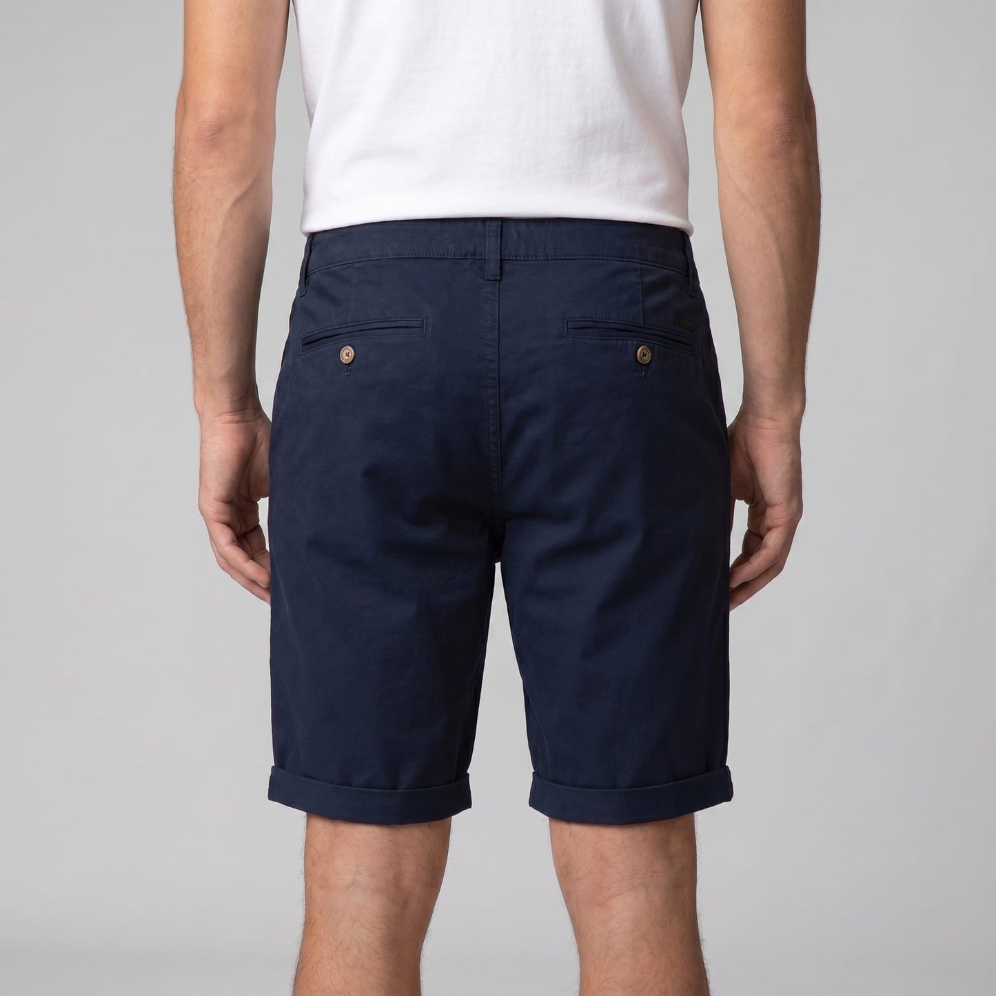 Herren Chinoshorts aus Baumwolle mit Umschlagsaum | Ole_14
