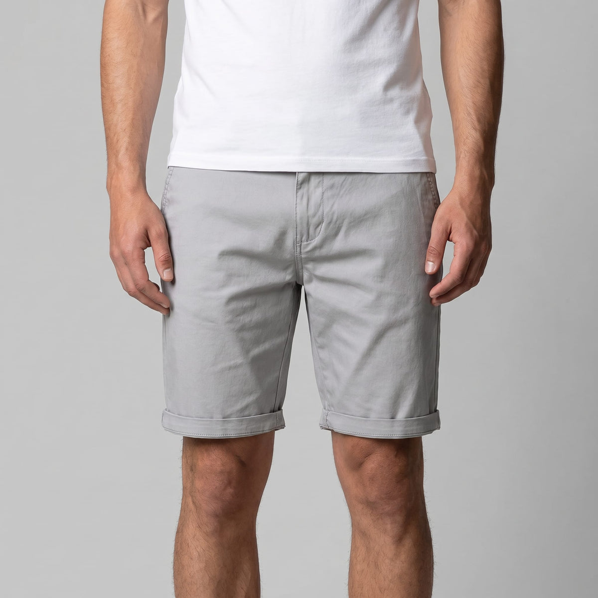 Herren Chinoshorts aus Baumwolle mit Umschlagsaum | Ole_16