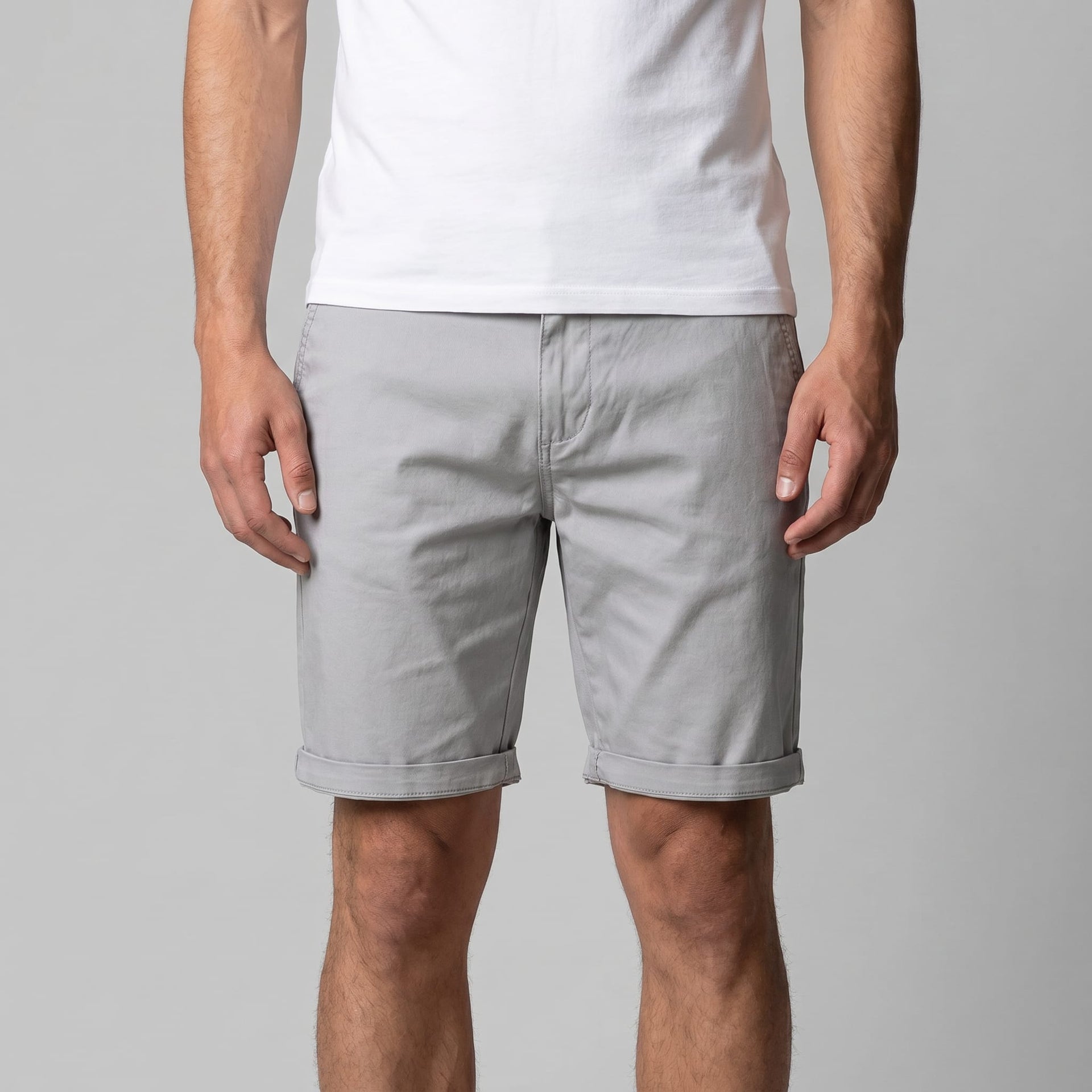 Herren Chinoshorts aus Baumwolle mit Umschlagsaum | Ole