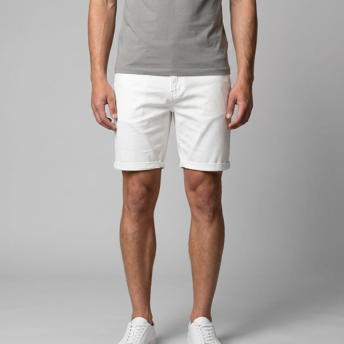 Herren Chinoshorts aus Baumwolle mit Umschlagsaum | Ole_17