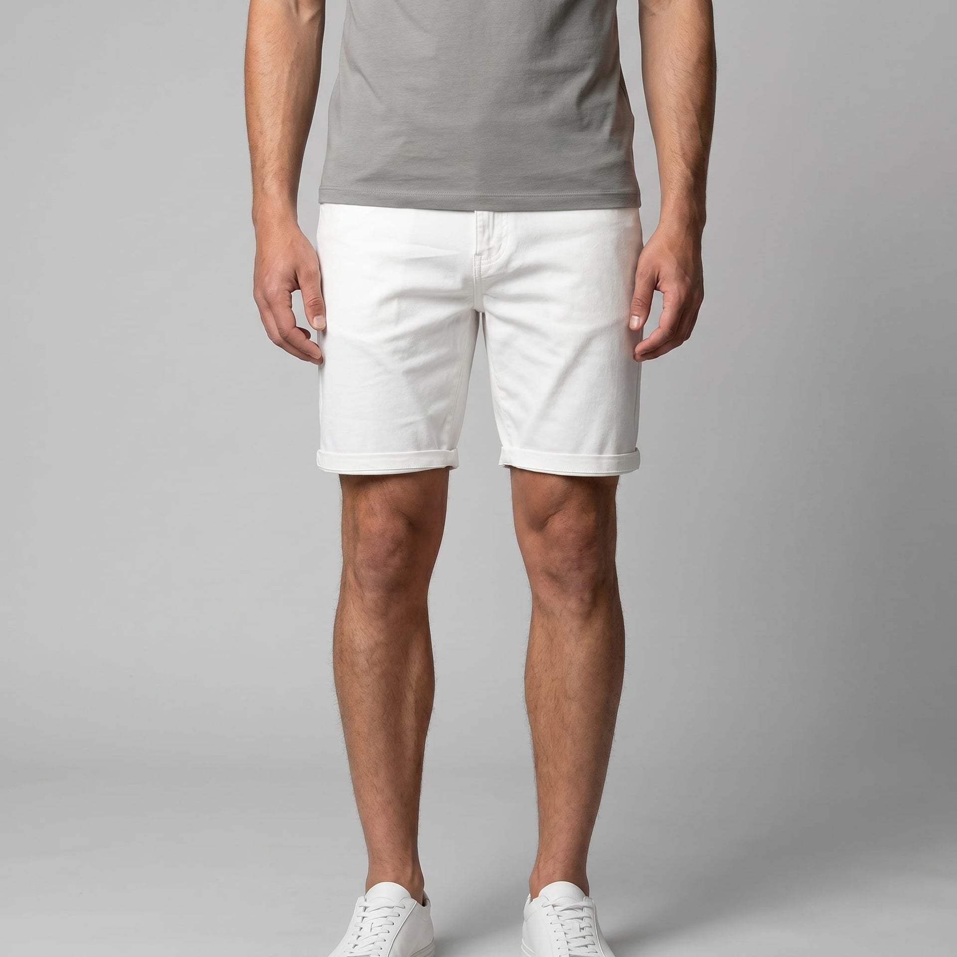 Herren Chinoshorts aus Baumwolle mit Umschlagsaum | Ole