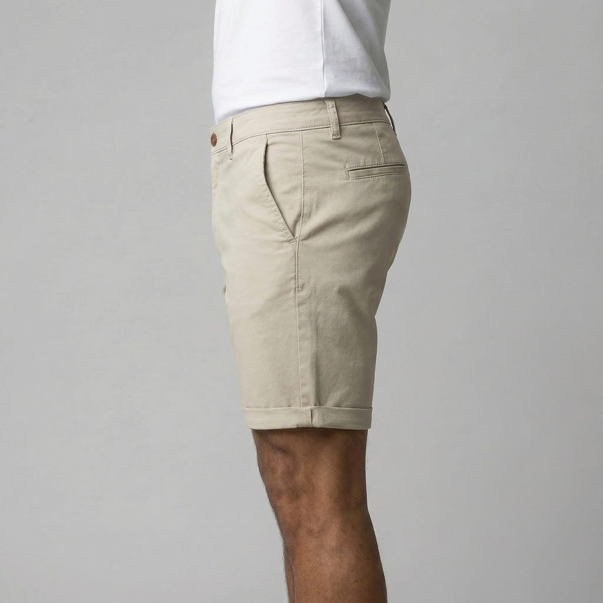 Herren Chinoshorts mit Umschlagsaum | Onno