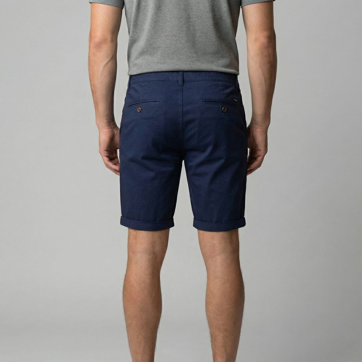 Herren Chinoshorts mit Umschlagsaum | Onno_18