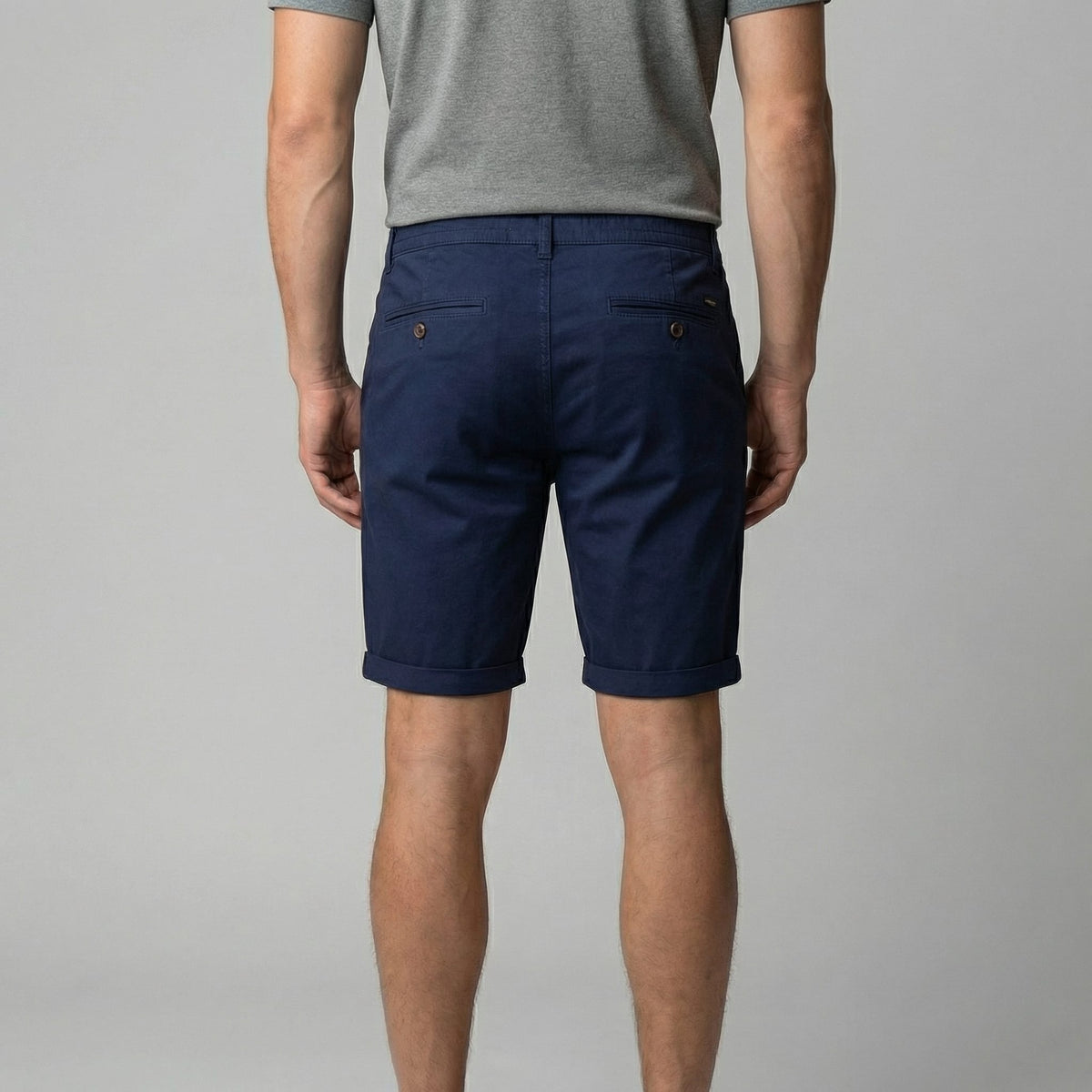 Herren Chinoshorts mit Umschlagsaum | Onno