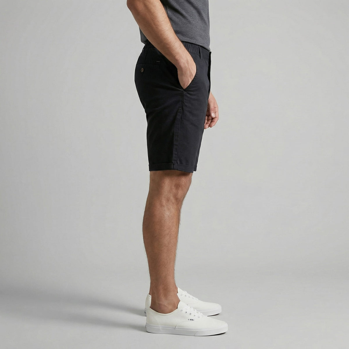 Herren Chinoshorts mit Umschlagsaum | Onno_2