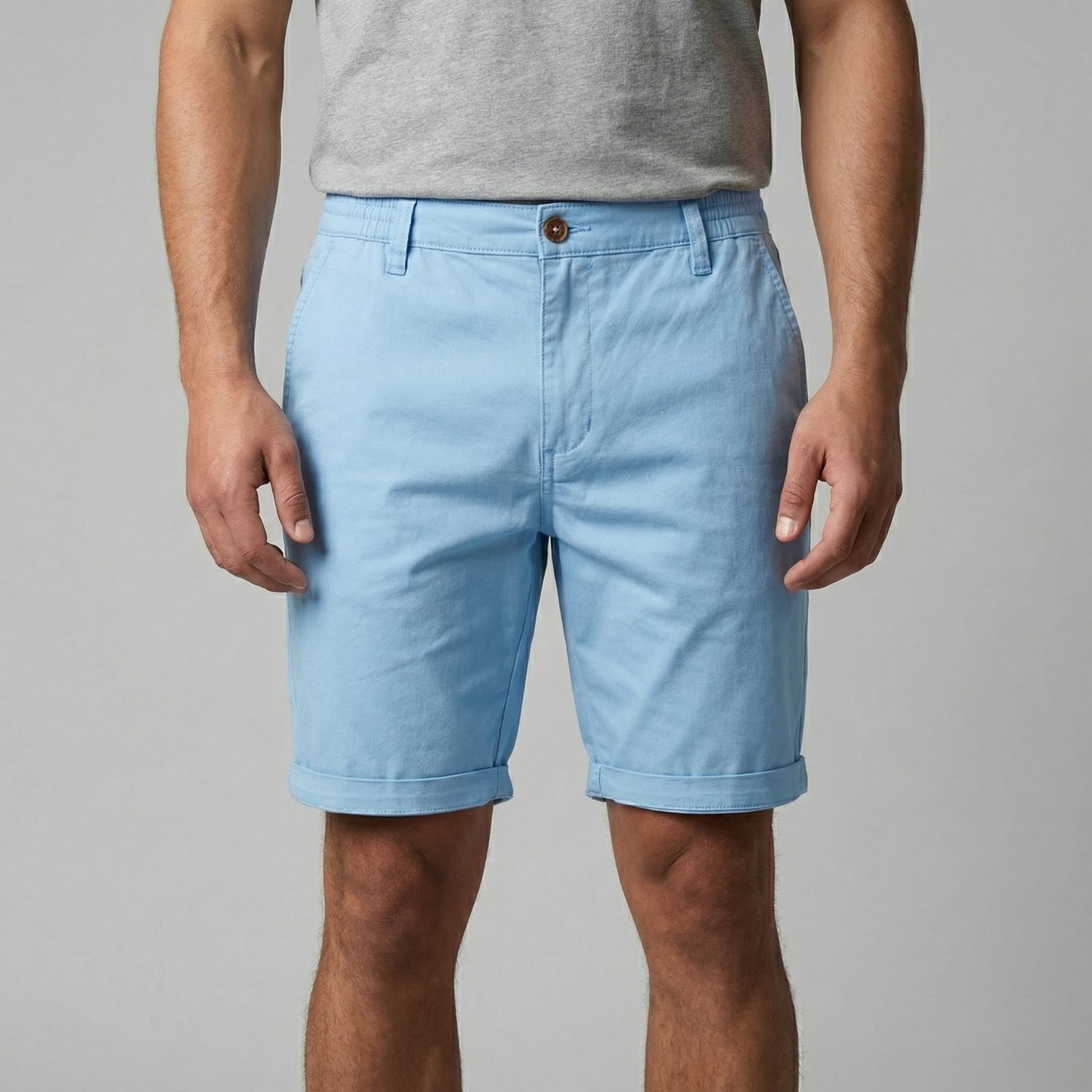 Herren Chinoshorts mit Umschlagsaum | Onno