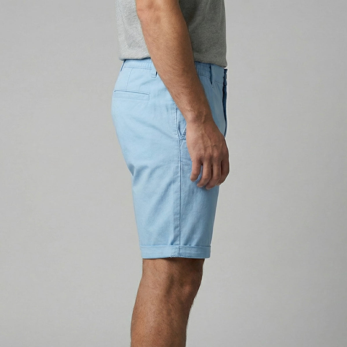 Herren Chinoshorts mit Umschlagsaum | Onno_22