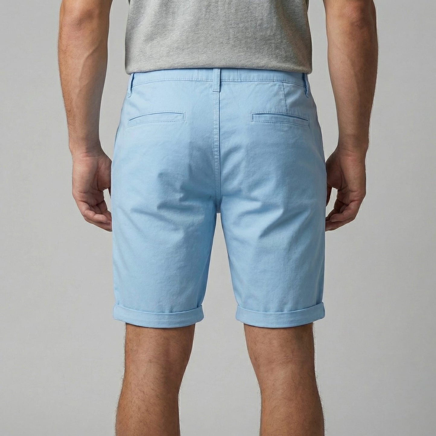 Herren Chinoshorts mit Umschlagsaum | Onno_23