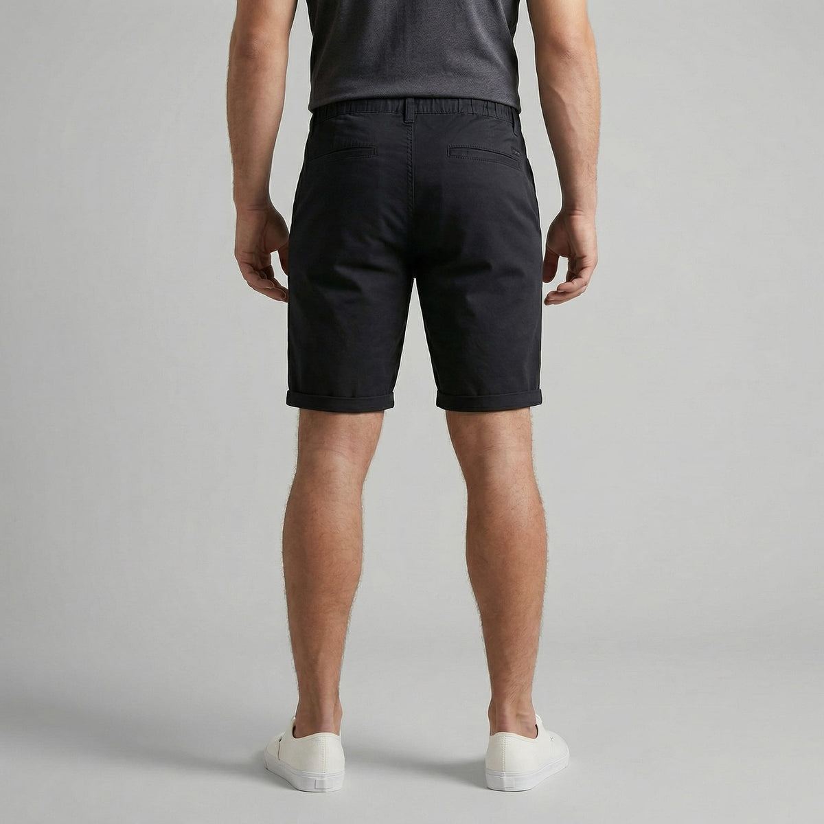 Herren Chinoshorts mit Umschlagsaum | Onno
