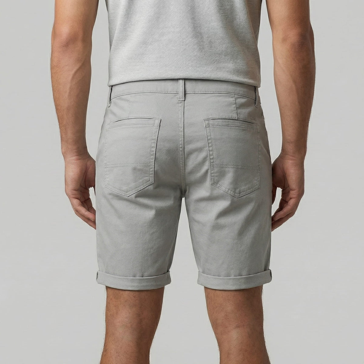 Herren Chinoshorts mit Umschlagsaum | Onno