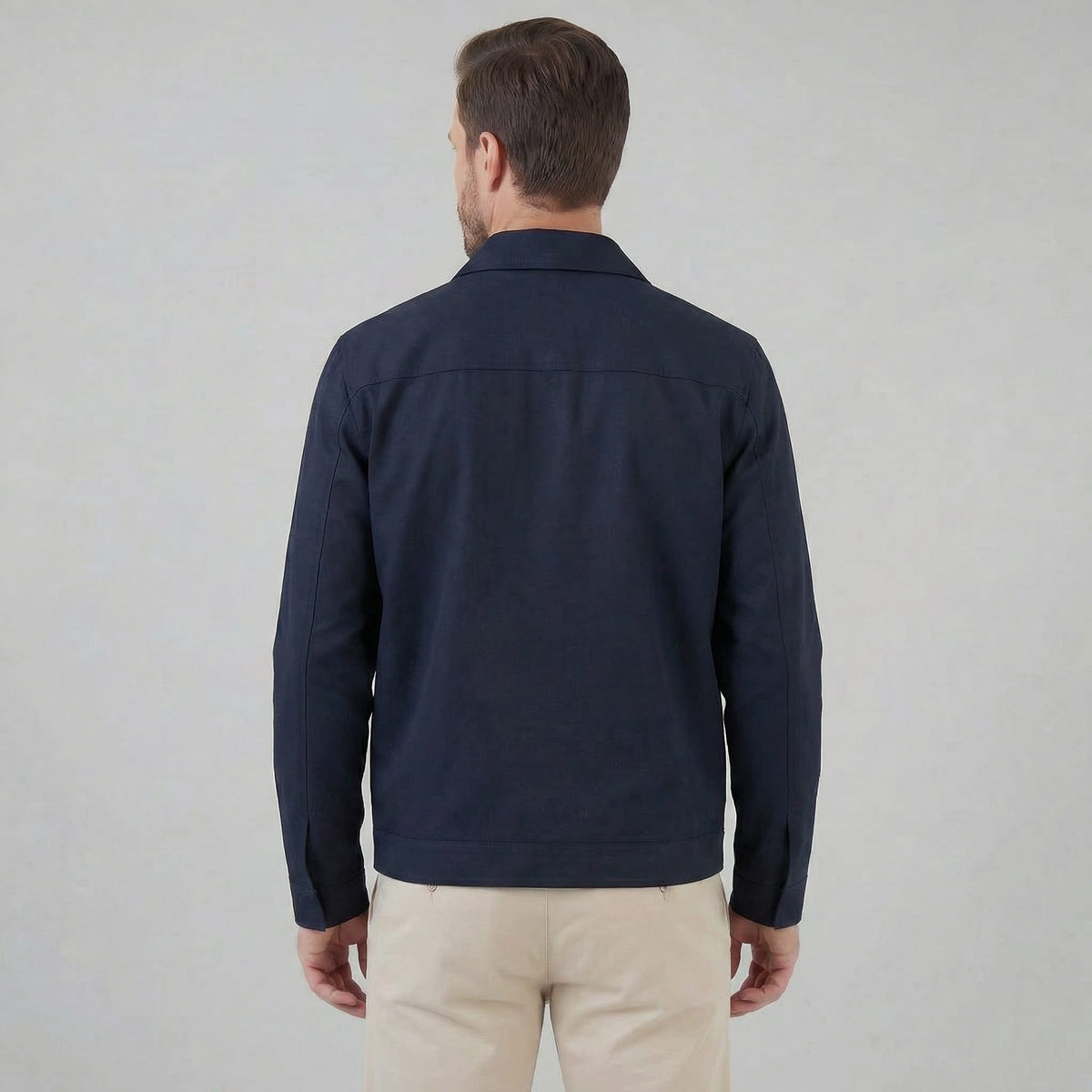 Herren Blouson mit Hemdkragen Slim Fit | Thaddäus_13
