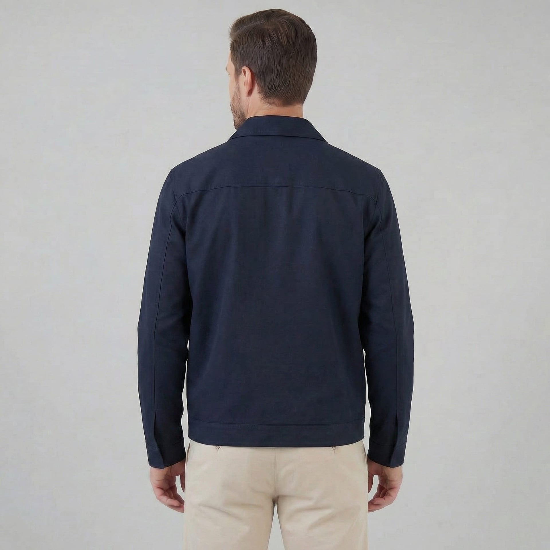 Herren Blouson mit Hemdkragen Slim Fit | Thaddäus