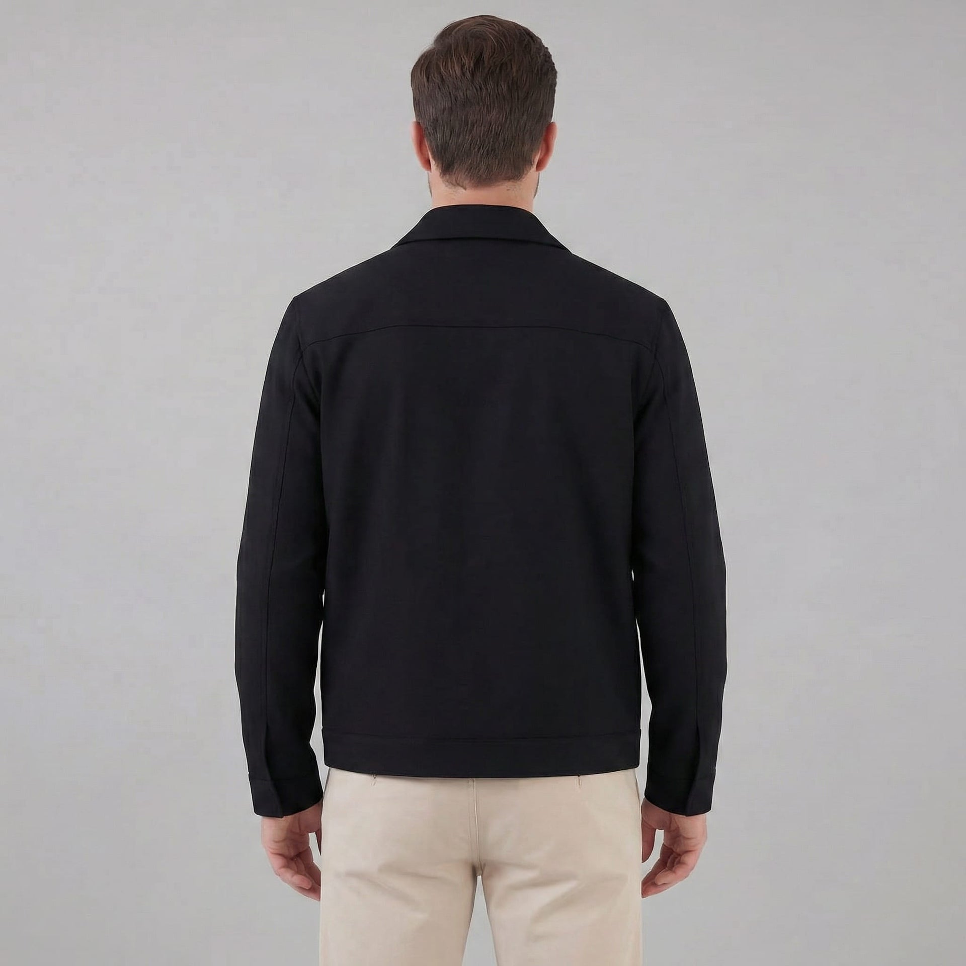 Herren Blouson mit Hemdkragen Slim Fit | Thaddäus
