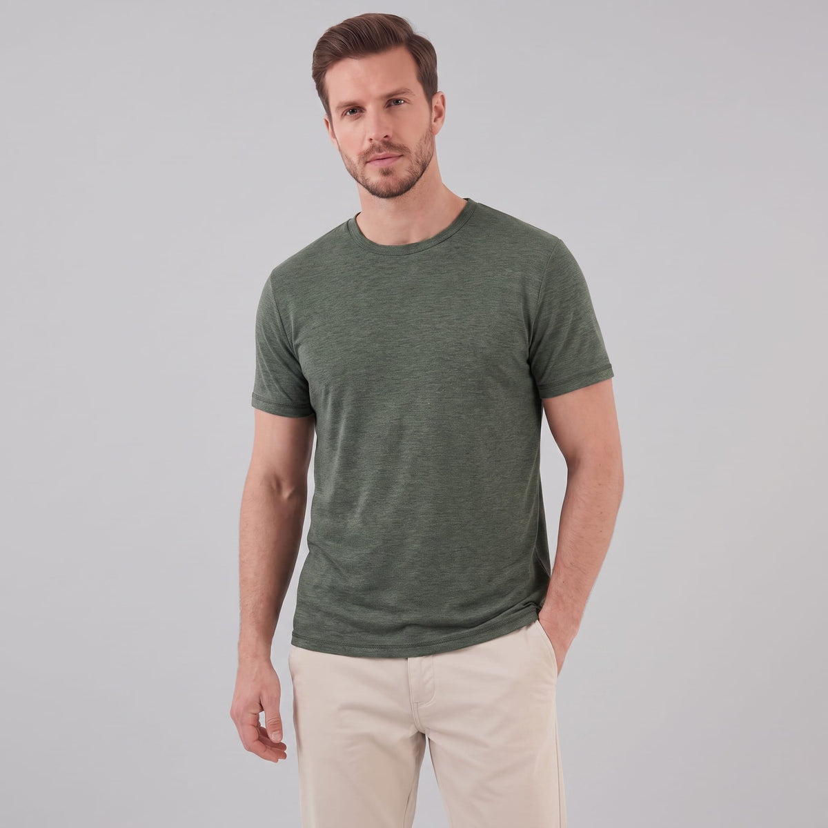 Herren Jerseyshirt mit Rundhalsausschnitt | Gerald_1