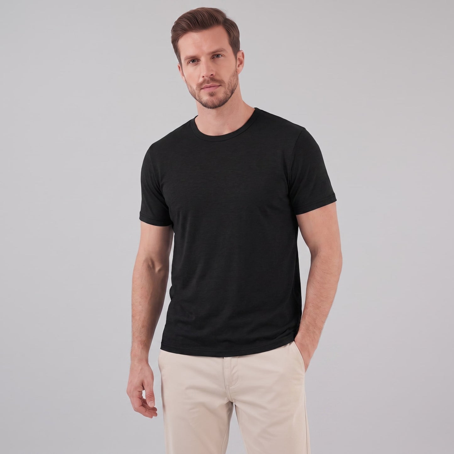 Herren Jerseyshirt mit Rundhalsausschnitt | Gerald_13