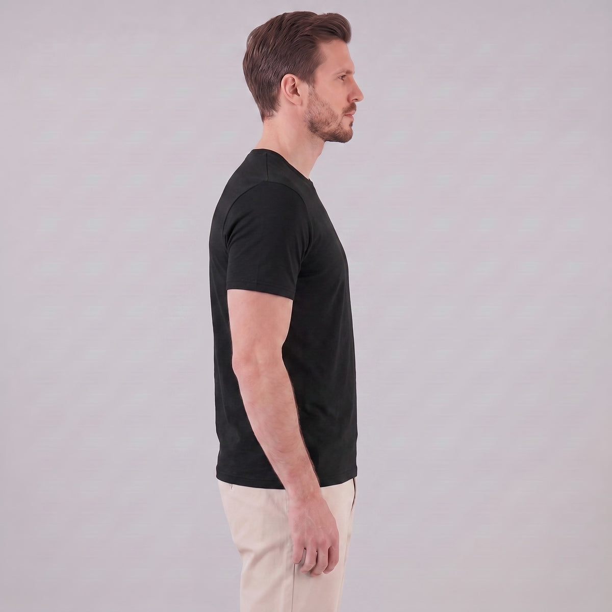 Herren Jerseyshirt mit Rundhalsausschnitt | Gerald