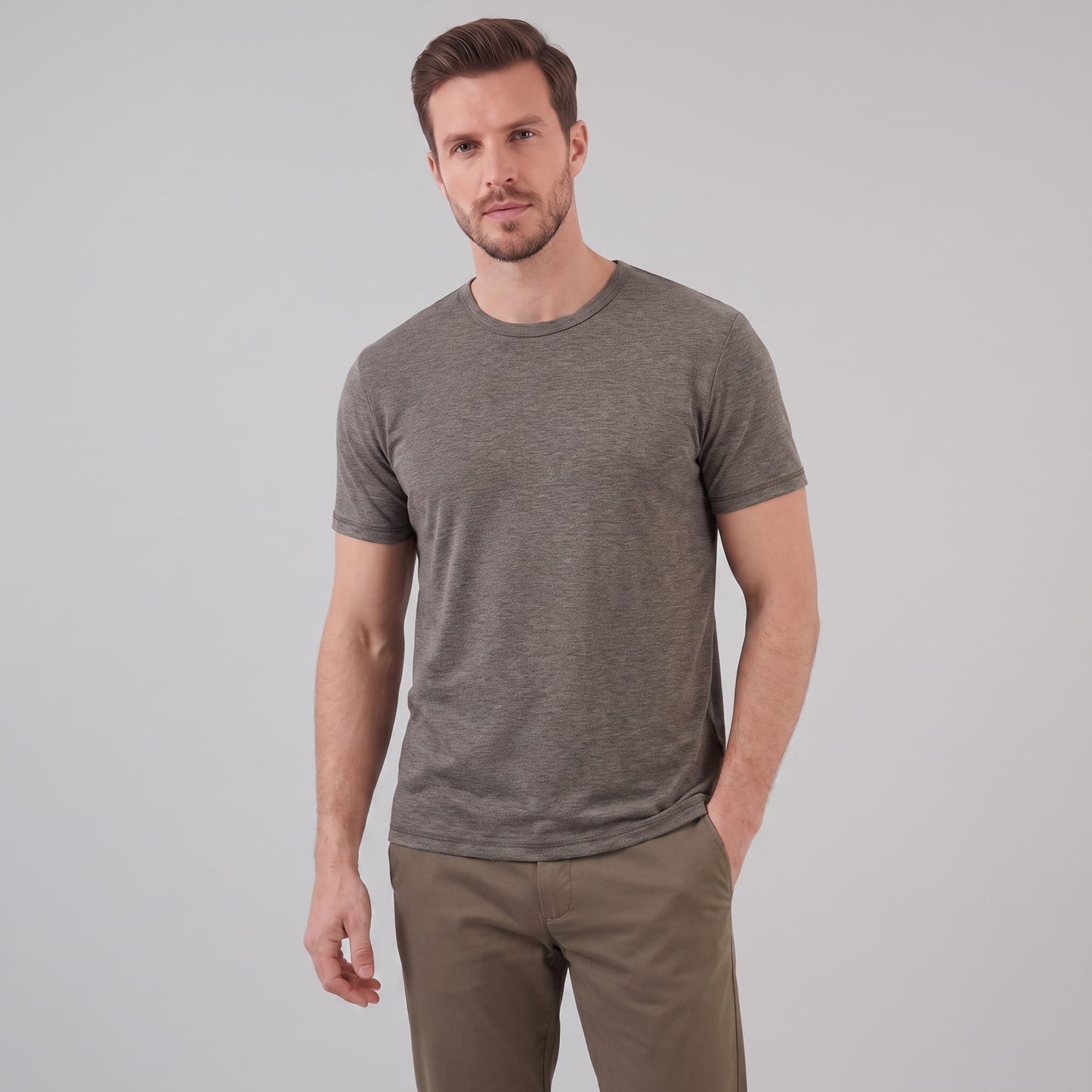 Herren Jerseyshirt mit Rundhalsausschnitt | Gerald_25
