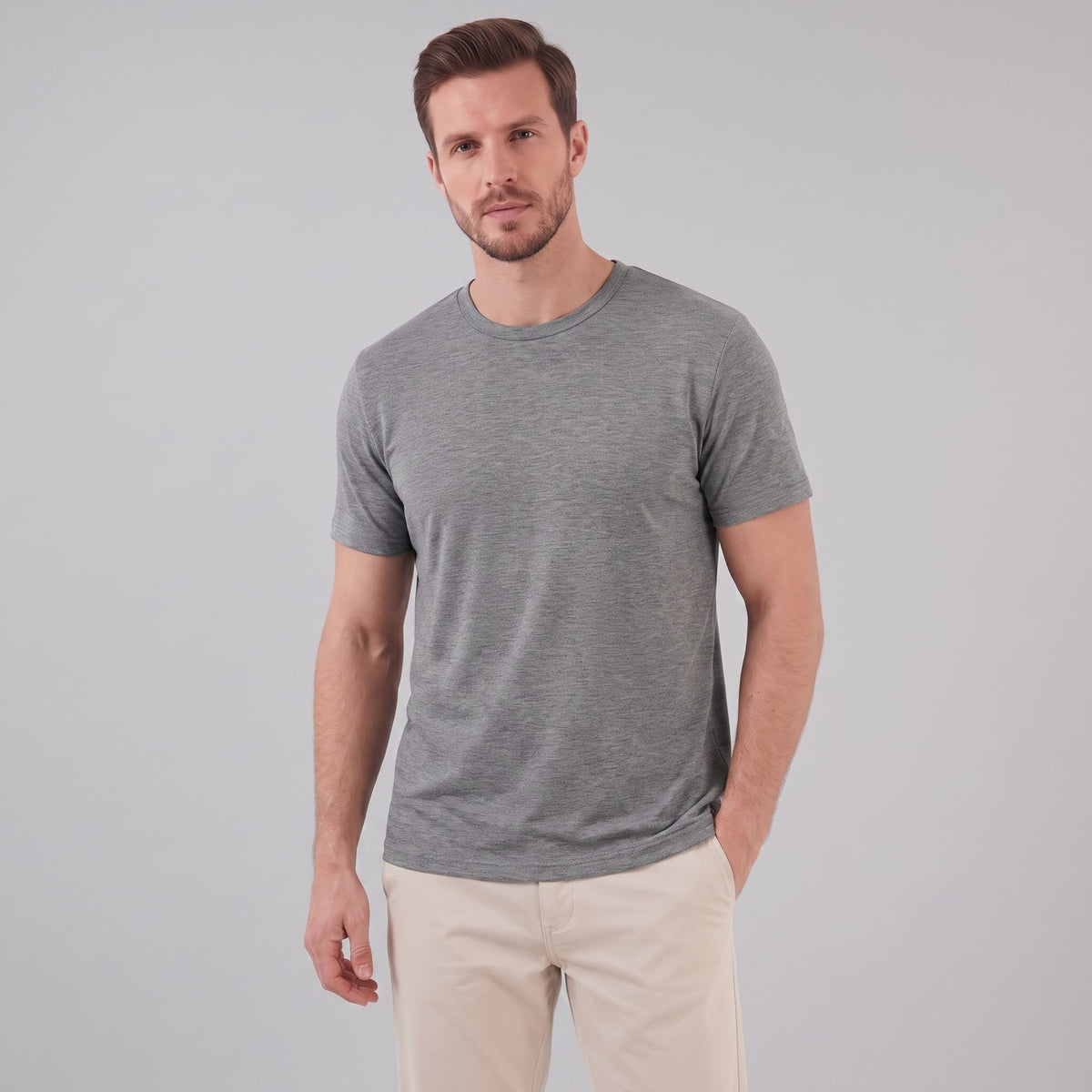Herren Jerseyshirt mit Rundhalsausschnitt | Gerald_48