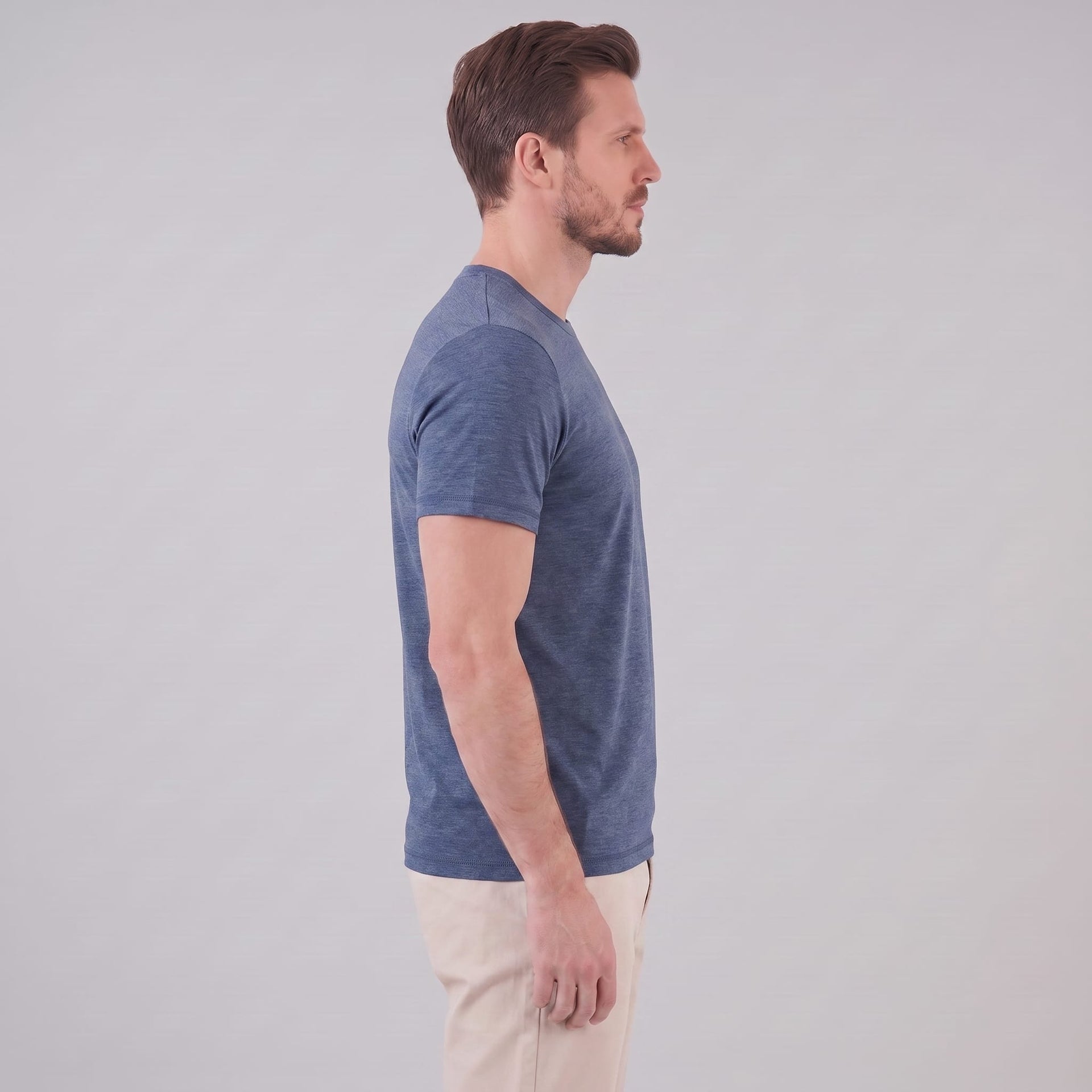 Herren Jerseyshirt mit Rundhalsausschnitt | Gerald