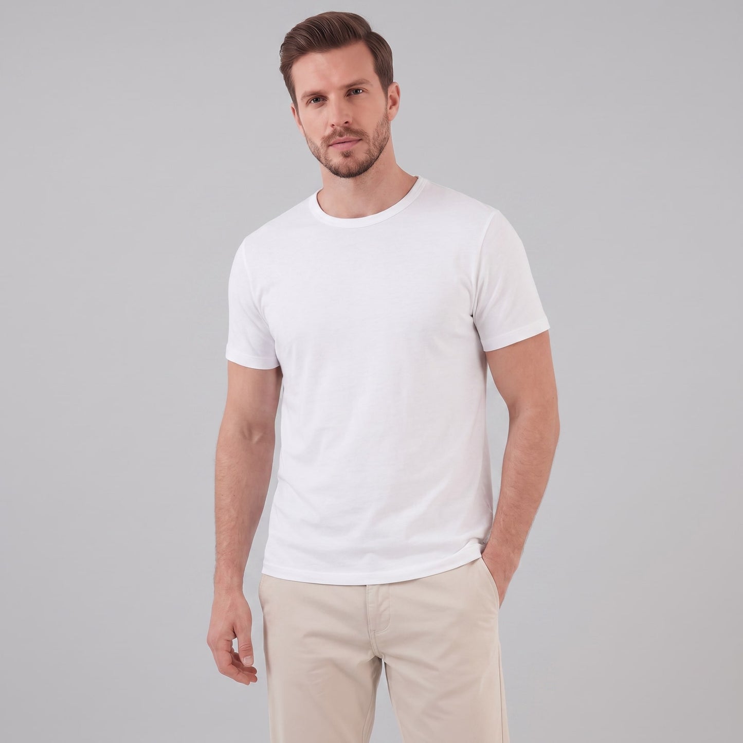 Herren Jerseyshirt mit Rundhalsausschnitt | Gerald_7