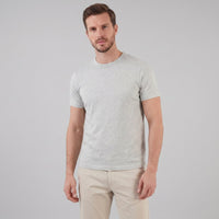 Herren Baumwollshirt in Melange-Optik | Gerhard