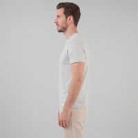 Herren Baumwollshirt in Melange-Optik | Gerhard
