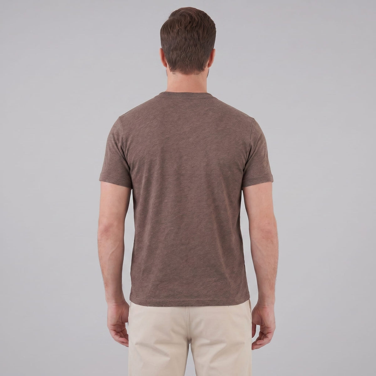 Herren Baumwollshirt in Melange-Optik | Gerhard_4