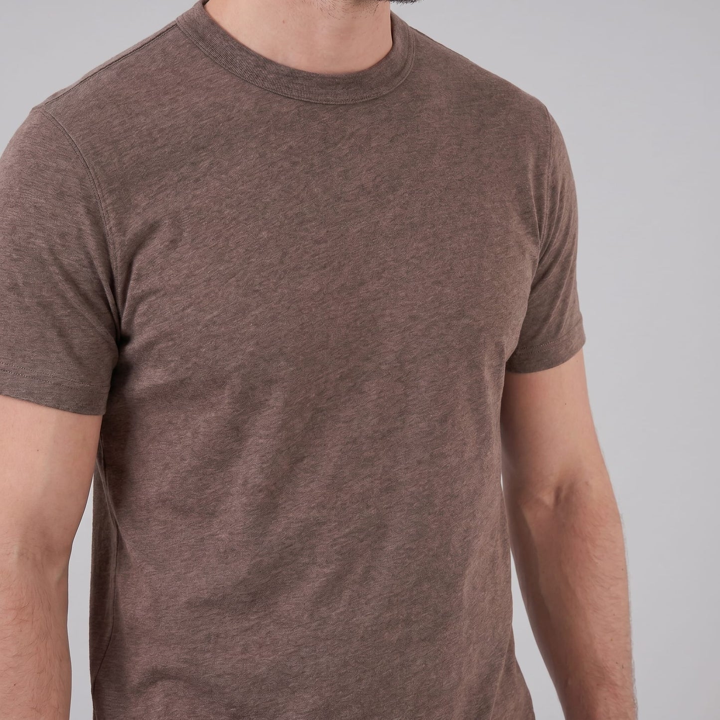 Herren Baumwollshirt in Melange-Optik | Gerhard_5