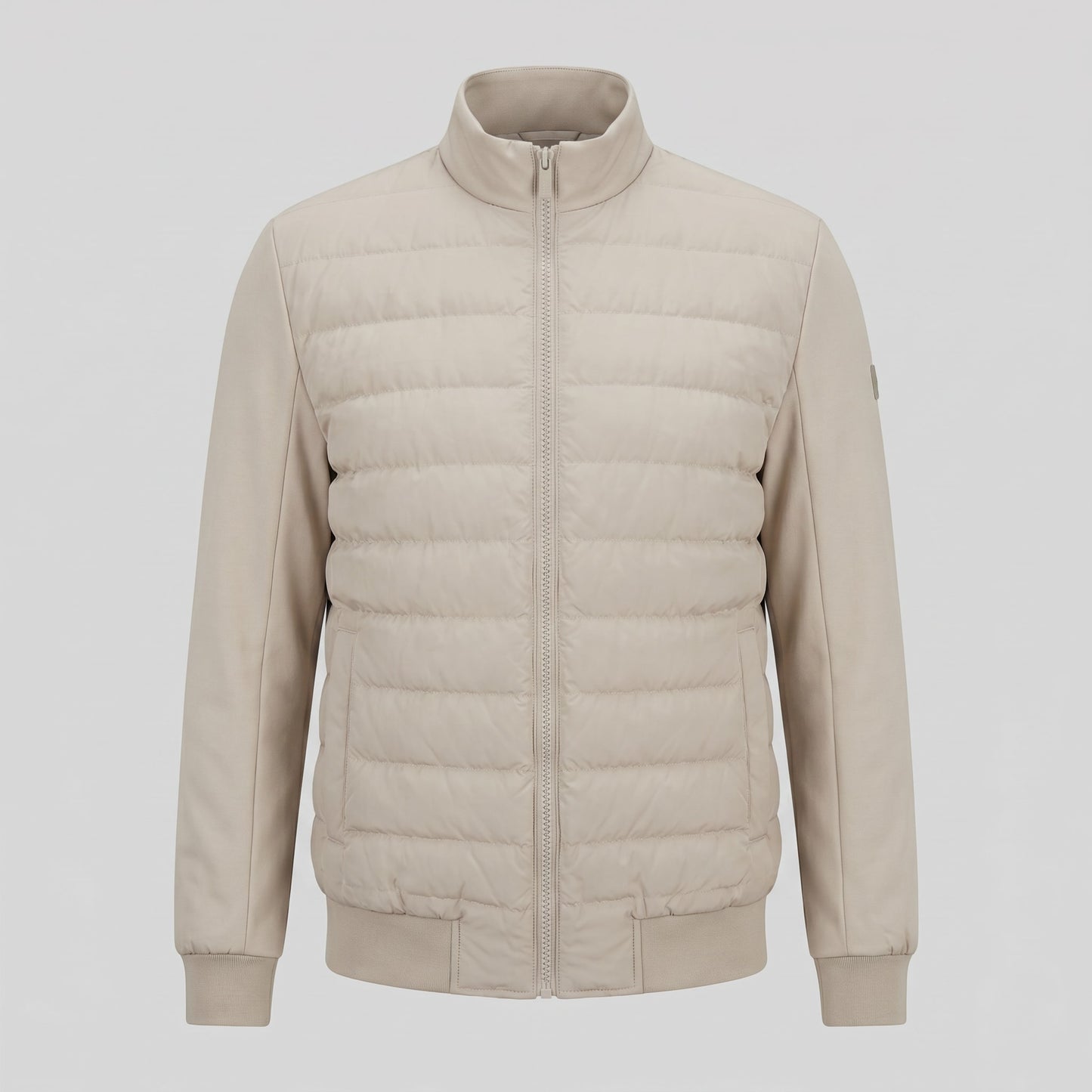 Herren Hybridjacke mit Steppfront und Stehkragen | Gotthard_14